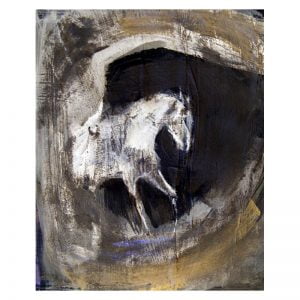 Abstract 12 Horse in cave brown paint