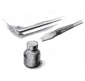 Drawing tools pencil drawing