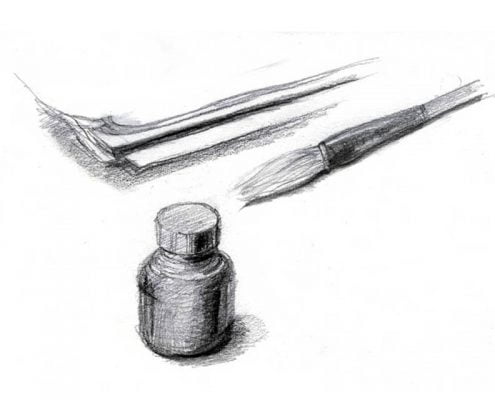 Drawing tools pencil drawing