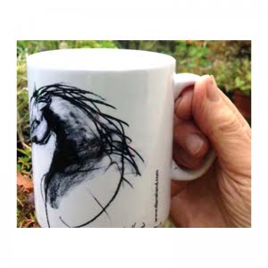 Diana Hand stallion ceramic mug
