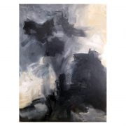 Monochrome abstract painting Diana Hand