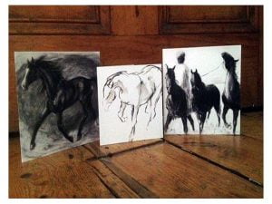 Greetings cards horses Diana Hand