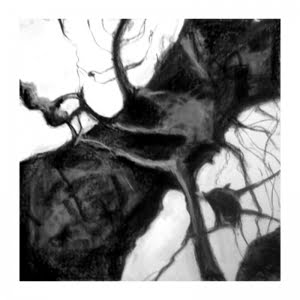 Charcoal abstract drawing Diana Hand
