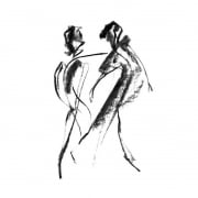 Harmony Charcoal on paper 330 x 500 mm