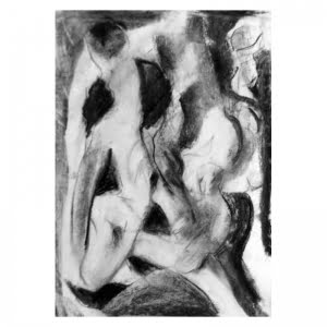 Rites of Spring drawing Charcoal on paper 340 X 500 mm